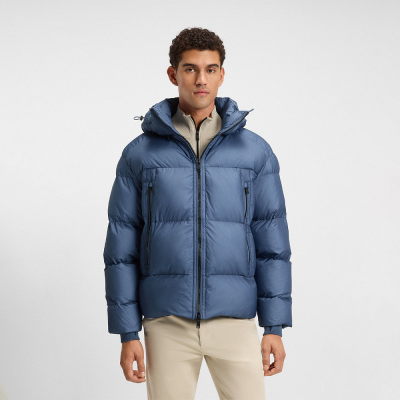 Doudoune Oversize en tissu ripstop froissé Orbok BOSS bleu | Chez DM’Sports