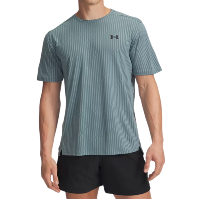T-shirt Under Armour UA Tech™ Vent Jacquard Bleu Jasper/Noir