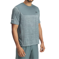 T-shirt Under Armour UA Tech™ Utility – Bleu Jasper/Noir – Léger, Respirant & Anti-Odeur