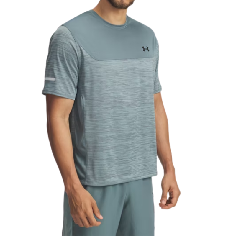 T-shirt Under Armour UA Tech™ Utility Bleu Jasper/Noir Léger, Respirant & Anti-Odeur