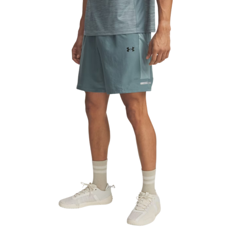 Short Under Armour UA Tech™ Utility Bleu Jasper/Noir Léger, Respirant & Déperlant