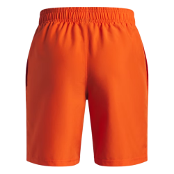 Short Enfant Under Armour UA Tech™ Woven Wordmark – Orange/Blanc – Léger, Résistant & Confortable