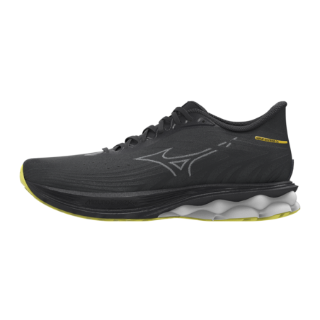 Chaussures de Running Mizuno Wave Skyrise 6  Noir/Gris Harbor/Lemon Tonic