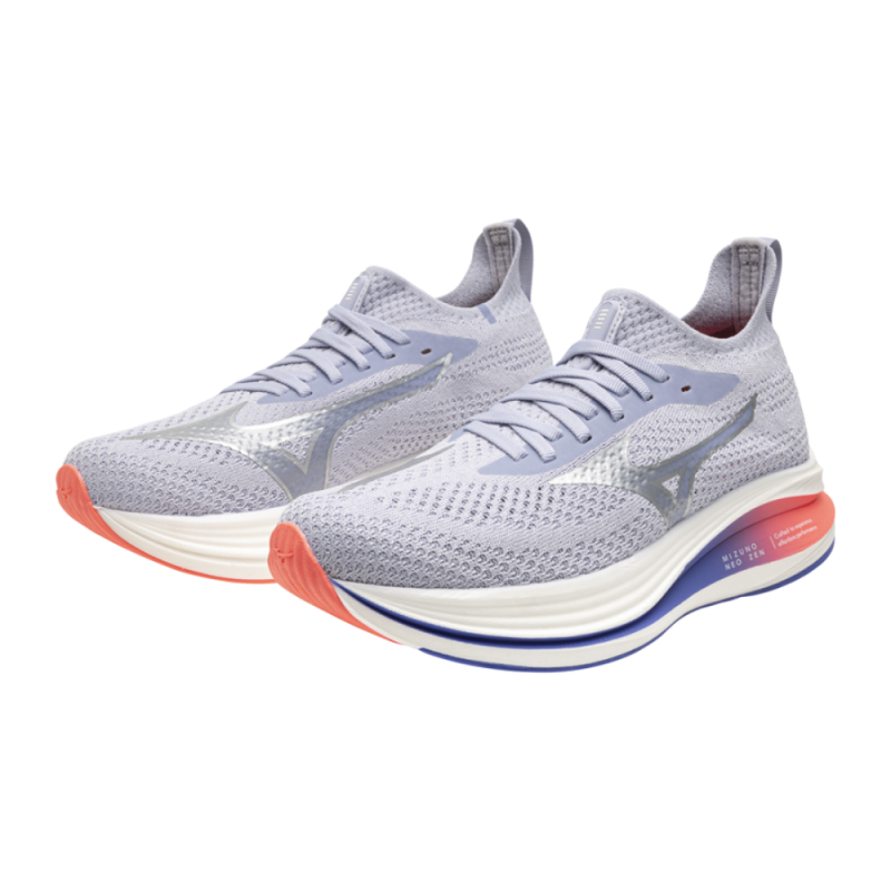 Chaussures de Running Mizuno Neo Zen – Bleu Islande/Argent/Corail
