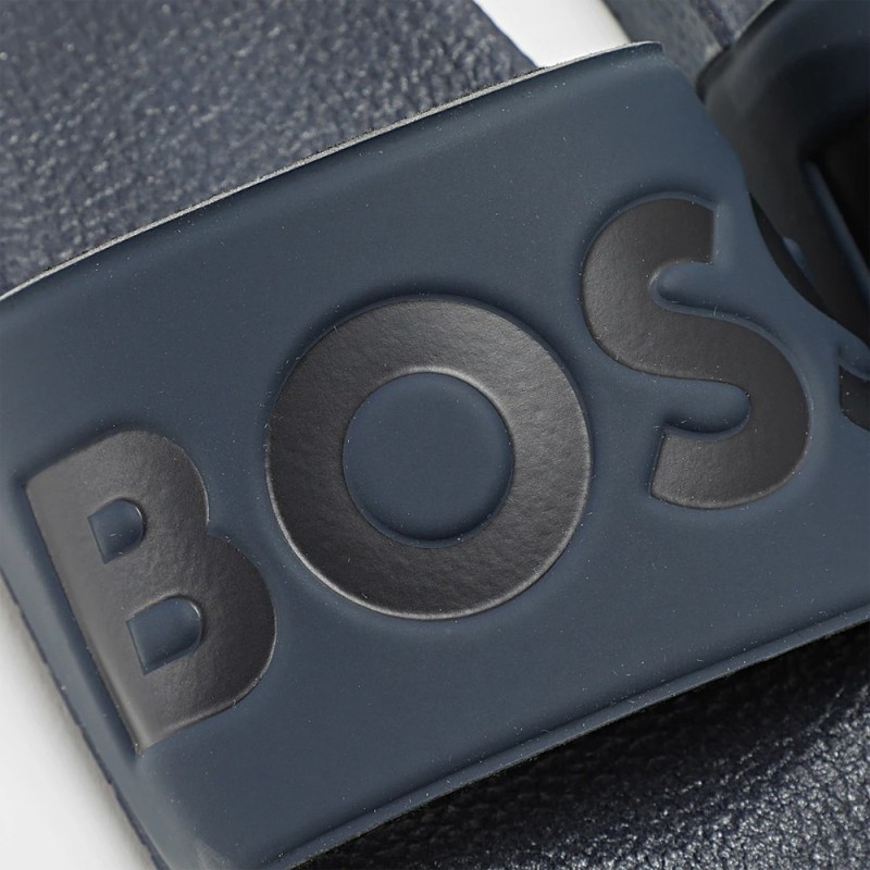 Mules Boss ARYEH_SLID_NPVLG Gris Foncé – Un style affirmé et haut de gamme