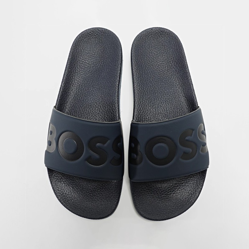 Mules Boss ARYEH_SLID_NPVLG Gris Foncé – Un style affirmé et haut de gamme