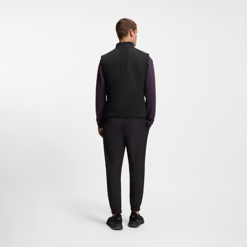 Gilet coupe décontractée avec polaire sherpa SW_Hole19 Sveedy BOSS Noir