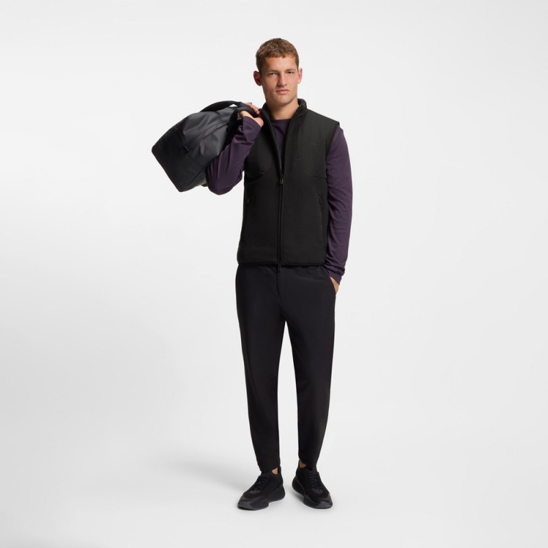 Gilet coupe décontractée avec polaire sherpa SW_Hole19 Sveedy BOSS Noir