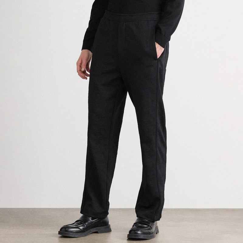 Pantalon BOSS en jacquard noir