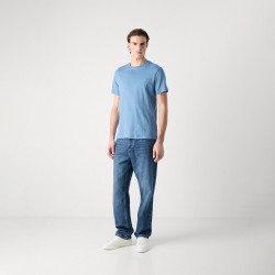 T-shirt en jersey de coton avec patch logoTALES Boss Bleu