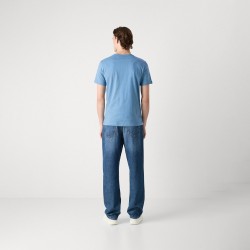 T-shirt en jersey de coton avec patch logoTALES Boss Bleu