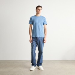 T-shirt en jersey de coton avec patch logoTALES Boss bleu