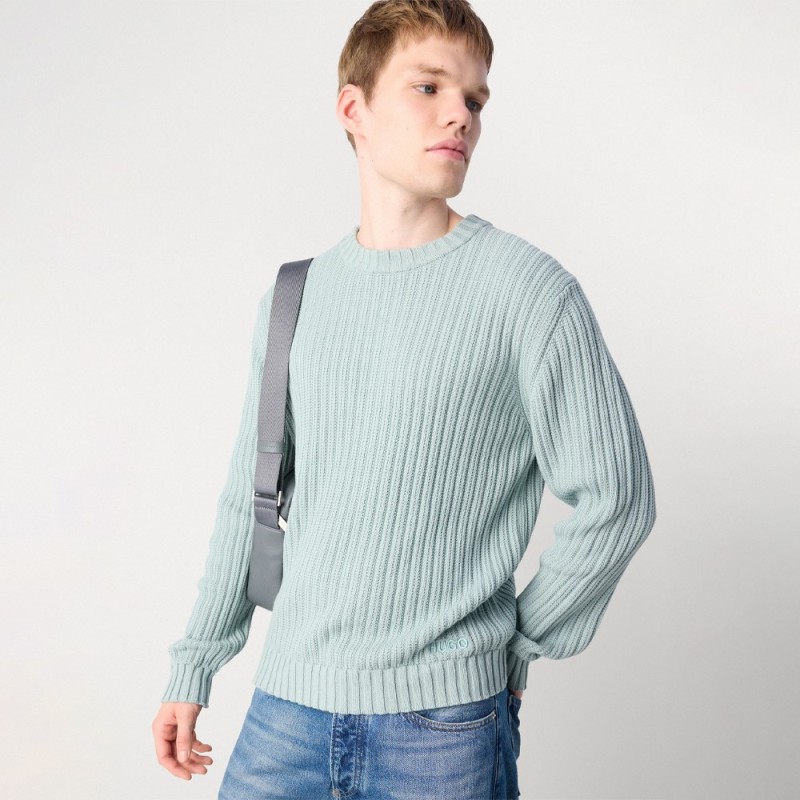 Pull Hugo SRIBBEN_1 Vert – Simplicité raffinée et confort maîtrisé