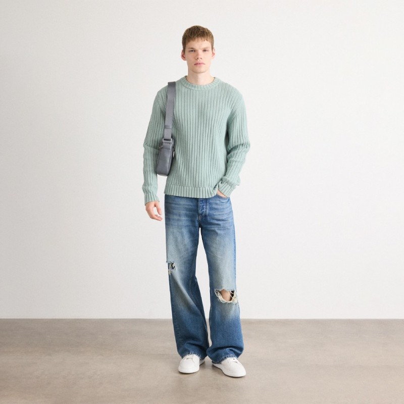 Pull Hugo SRIBBEN_1 Vert – Simplicité raffinée et confort maîtrisé