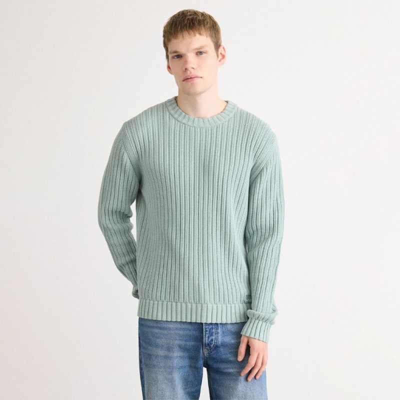 Pull Hugo SRIBBEN_1 Vert – Simplicité raffinée et confort maîtrisé