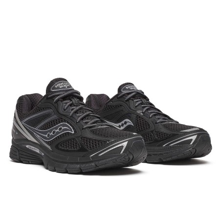 Baskets Saucony ProGrid Guide 7 Black/Silver – Amorti dynamique et stabilité pour vos runs