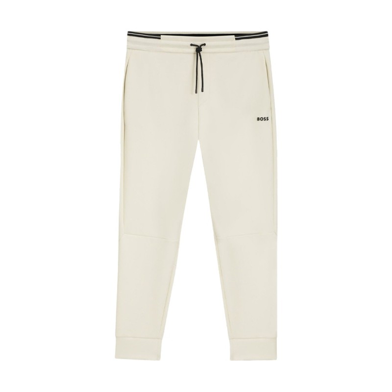 PANTALON DE SURVÊTEMENT PANTS ZONE BOSS BLANC EN COTON MÉLANGÉ