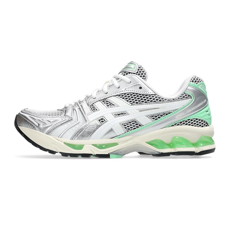 Baskets ASICS Gel-Kayano 14 Blanches et Vertes