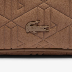 Petit sac reporter LACOSTE The Blend marron