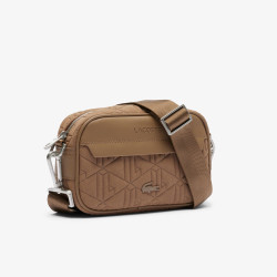 Petit sac reporter LACOSTE The Blend marron