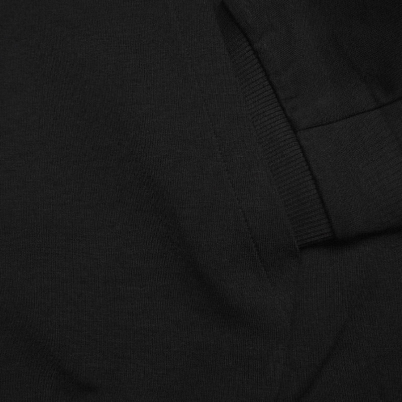 Sweat à capuche en coton mélangé avec bandes à motif géométriques DANOVOHOOD Hugo noir