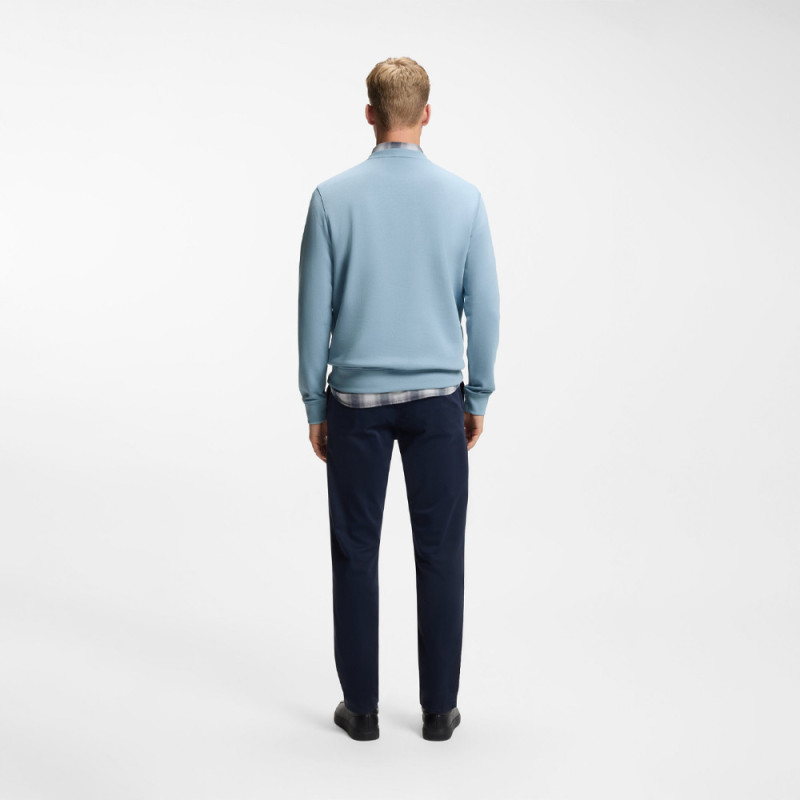 Sweat en molleton de coton avec patch logoté Westart BOSS bleu