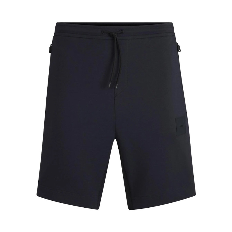 Short Tissu Stretch Headlo Rib BOSS bleu marine