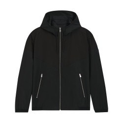 Veste à capuche en popeline microfibre déperlante H-Cireno4 BOSS noire