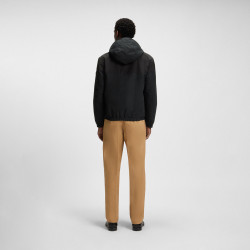 Veste à capuche en popeline microfibre déperlante H-Cireno4 BOSS noire