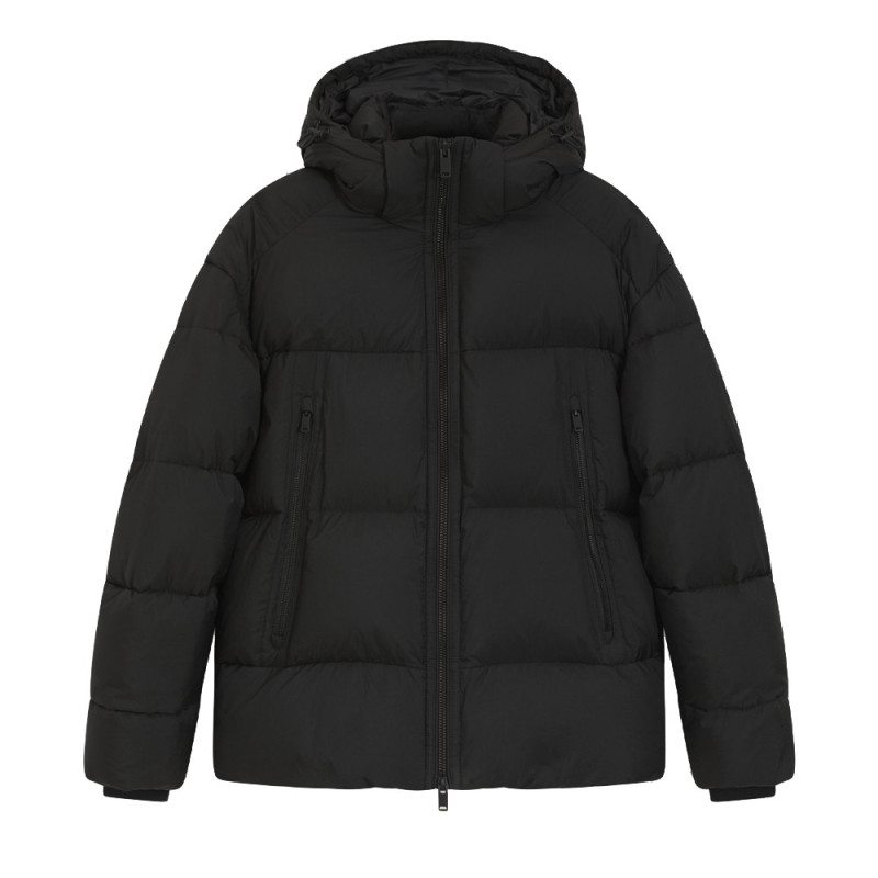 Doudoune Oversize en tissu ripstop froissé Orbok BOSS noire
