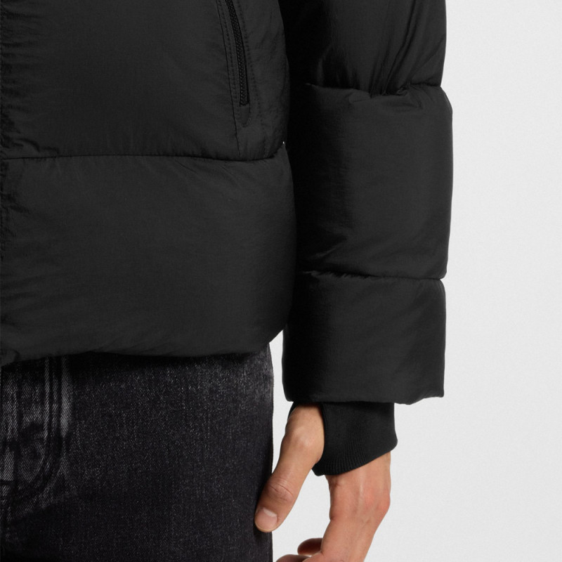 Doudoune Oversize en tissu ripstop froissé Orbok BOSS noire