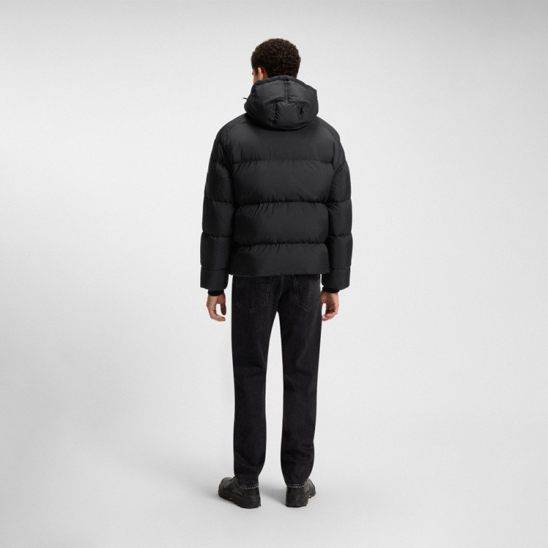 Doudoune Oversize en tissu ripstop froissé Orbok BOSS noire