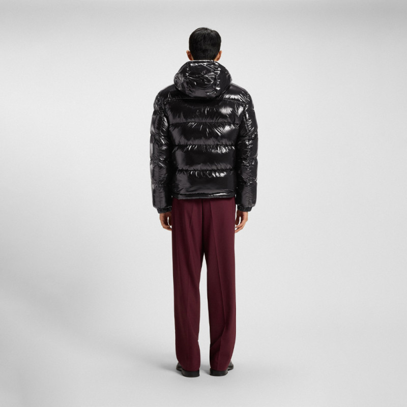 Doudoune déperlante en tissu brillant Baro2541 BOSS noire