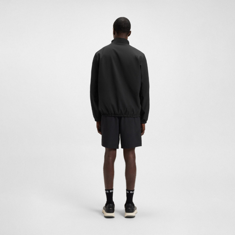 Veste de survêtement BOSS L_CRUISELITE FZ 1- Noir - déperlante zippée en tissu extensible