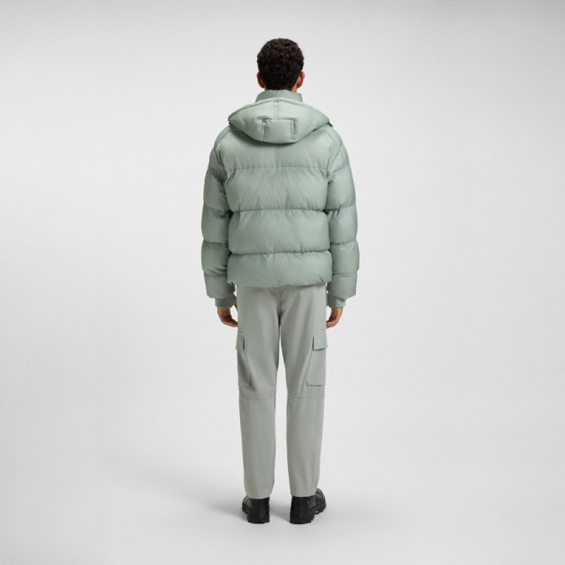 Doudoune Oversize en tissu ripstop froissé Orbok BOSS verte