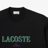 T-shirt loose fit jersey imprimé LACOSTE noir