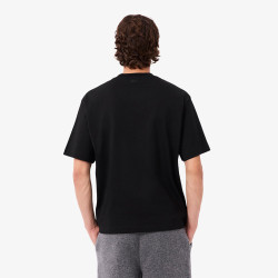 T-shirt loose fit jersey imprimé LACOSTE noir