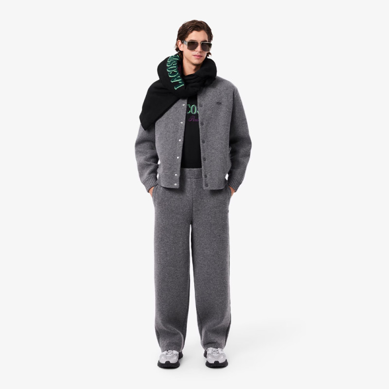 T-shirt loose fit jersey imprimé LACOSTE noir