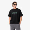 T-shirt loose fit jersey imprimé LACOSTE noir