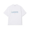 T-shirt loose fit jersey imprimé LACOSTE blanc