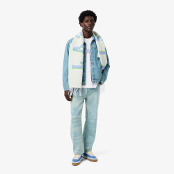 T-shirt loose fit jersey imprimé LACOSTE blanc