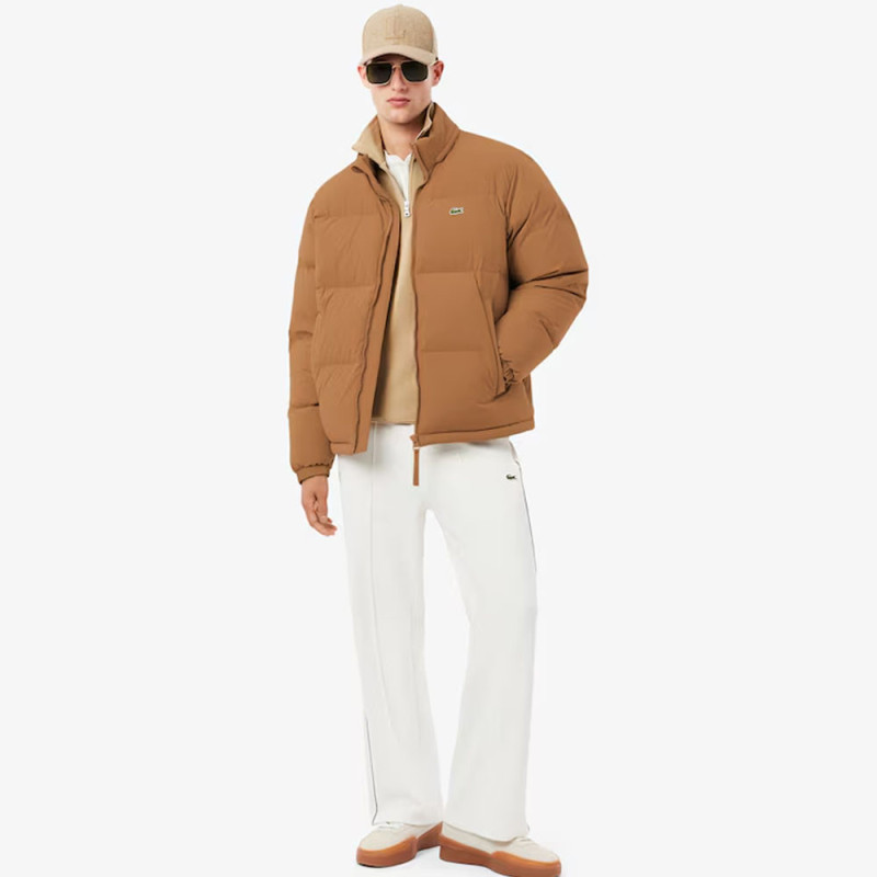 Doudoune Lacoste -Marron - à capuche déperlante