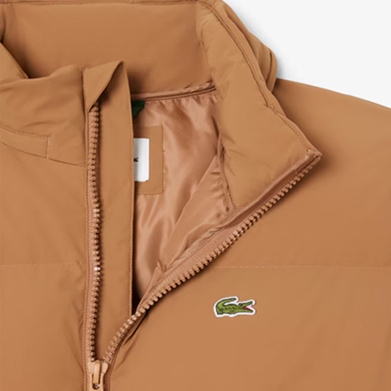 Doudoune Lacoste -Marron - à capuche déperlante