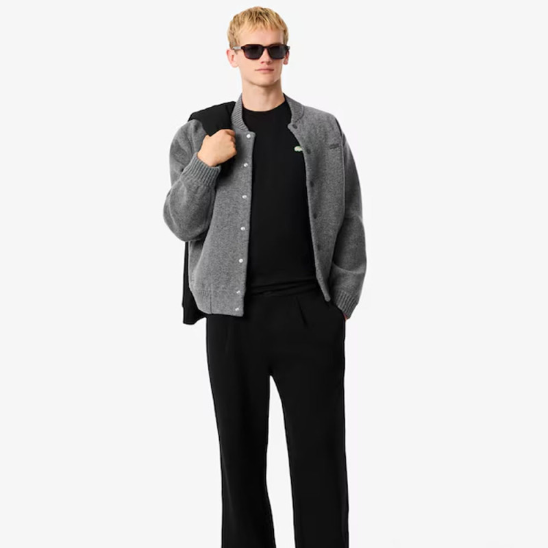 T-shirt  Lacoste -Noir - à manches courtes  avec  Imprimé