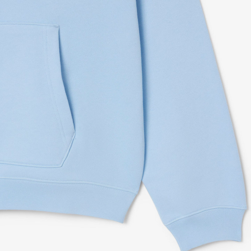 Sweatshirt à capuche   Lacoste -Bleu ciel- molleton épais  unisexe