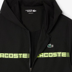 Survêtement Lacoste - NOIR - Tennis bande griffée