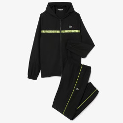 Survêtement Lacoste - NOIR - Tennis bande griffée