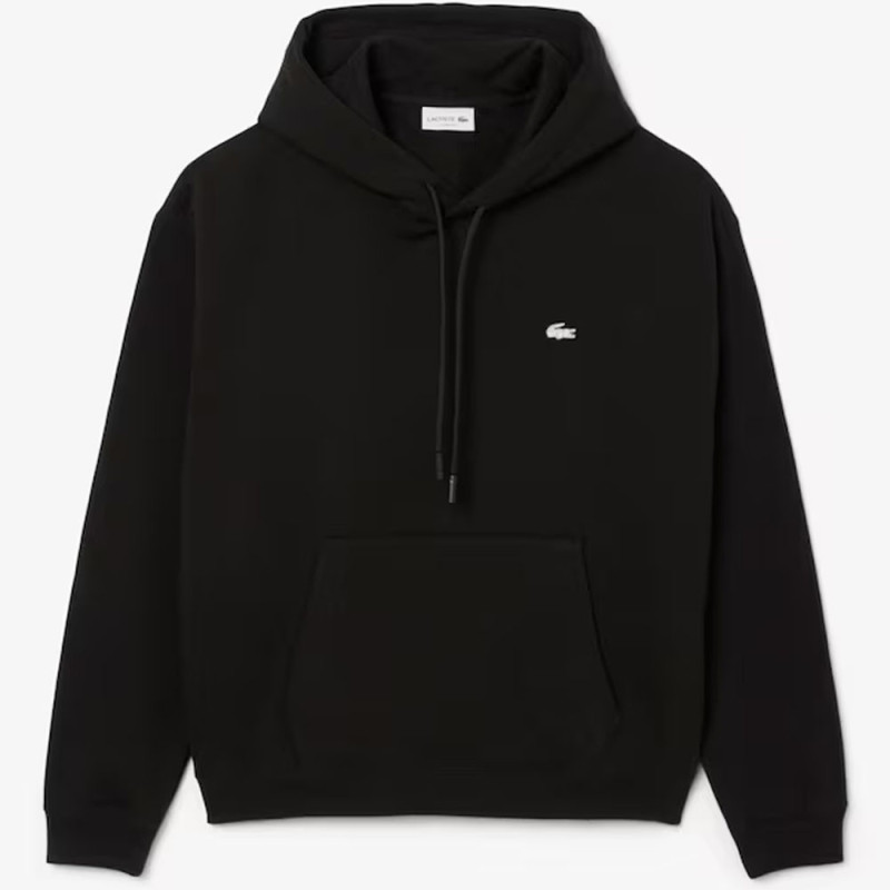 Sweatshirt molleton Lacoste crocodile strass-Noir-Homme