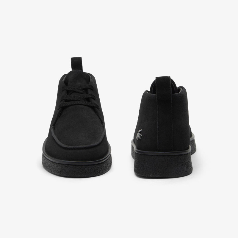 Baskets Baseshot Chukka homme en suède LACOSTE noires