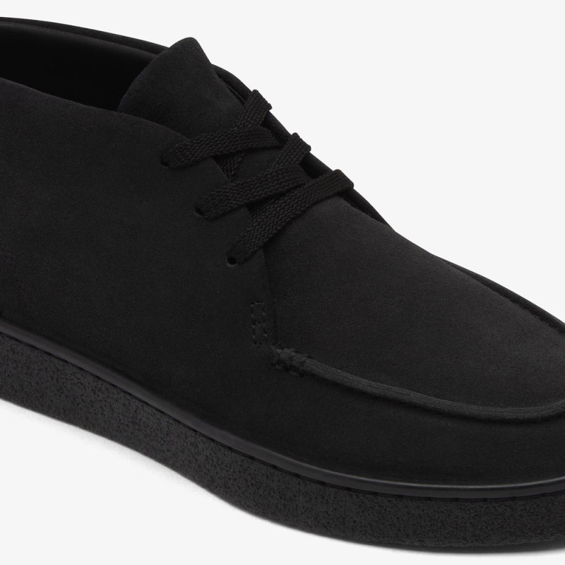 Baskets Baseshot Chukka homme en suède LACOSTE noires